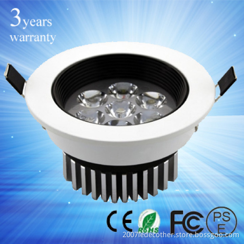 7W Round LED Downlight with CE, RoHS, FCC, PSE